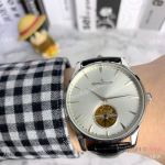 New Copy Jaeger-LeCoultre Master Ultra Thin Tourbillon Watch Silver Dial